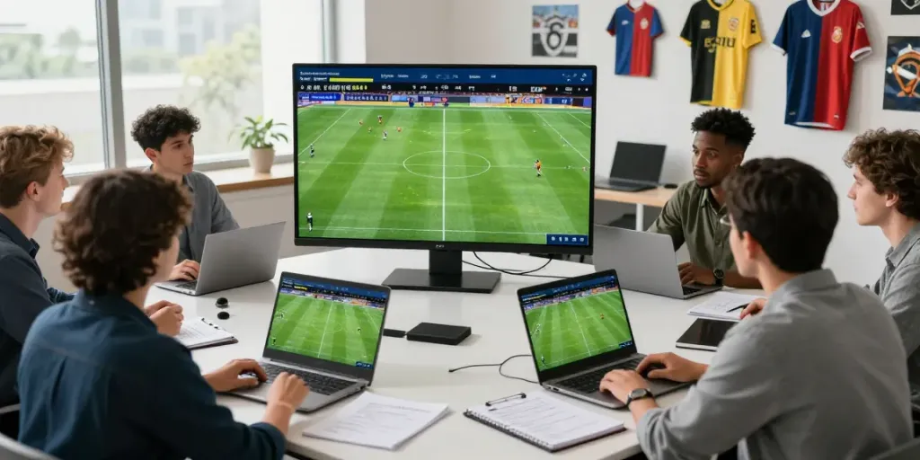Live soccer analysis at tebakskor889.org with analysts discussing match strategies and statistics.