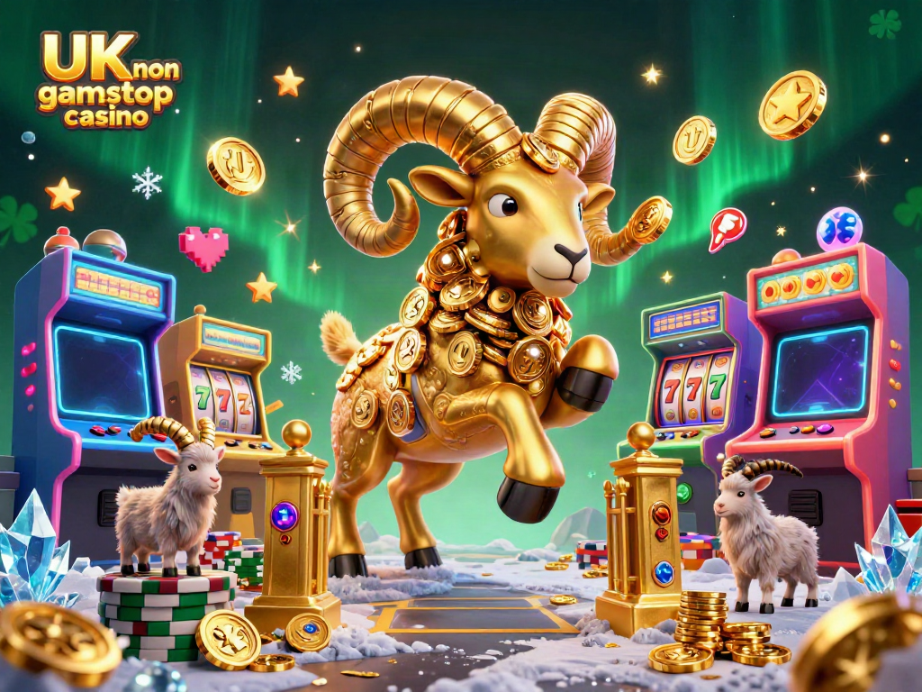 Experience exciting gameplay at a UK non gamstop casino with vibrant colorful 3D characters and elements.