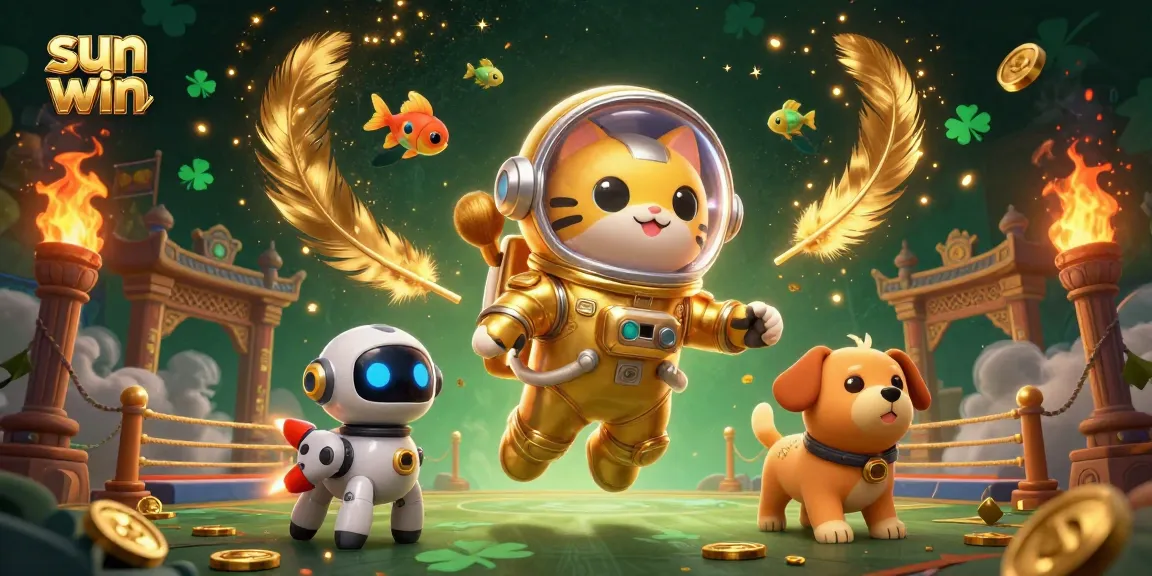 Engage in thrilling gameplay as you spin to win at sun win, featuring vibrant characters in an energetic casino atmosphere.