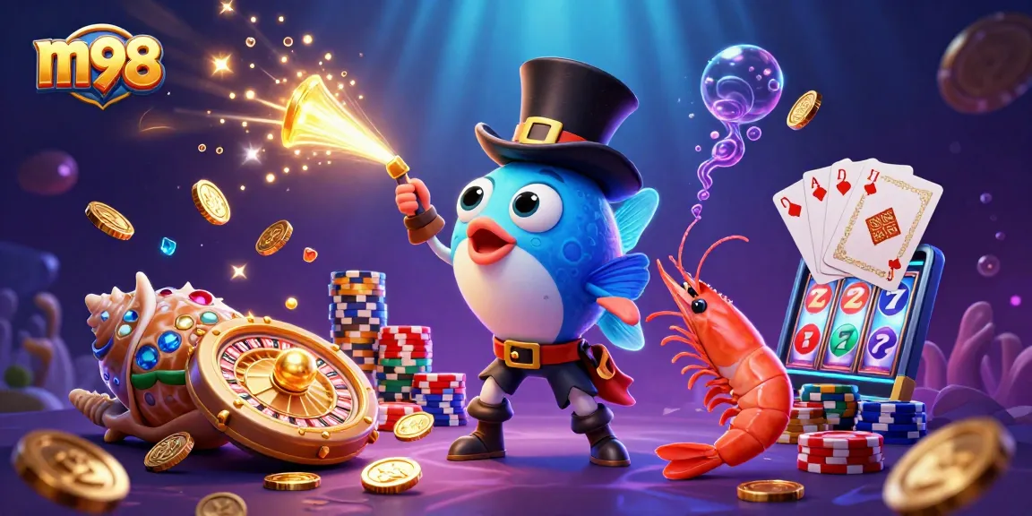 Experience the thrill of m98 casino gaming with vibrant characters and dynamic casino elements.