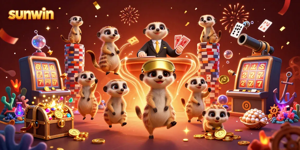 Experience the excitement of sunwin as meerkats operate a vibrant casino full of winning games and treasures.